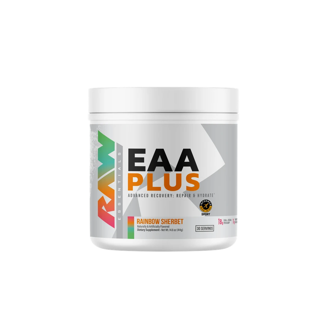 EAA Plus Rainbow Sherbet | Product Render | Raw Nutrition