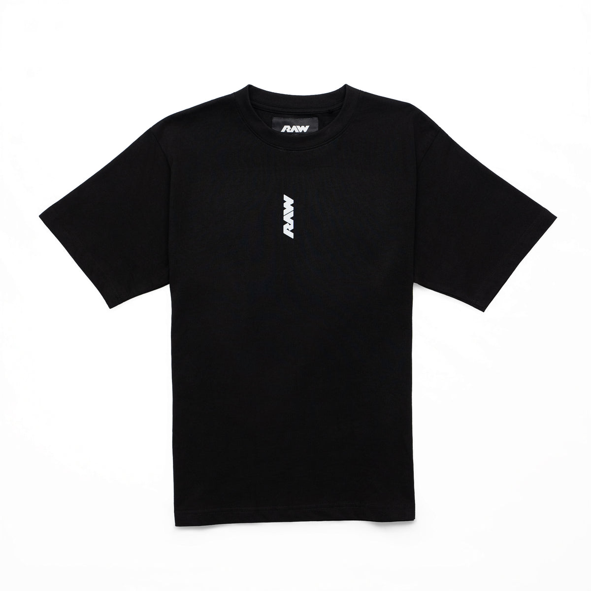 RAW Core Borderline Obsessed T-Shirt, black and light grey, front flat lay