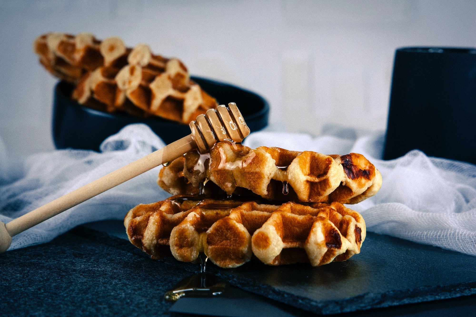 Banana Nut Protein Waffles