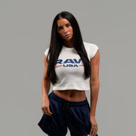 USA Crop Tee