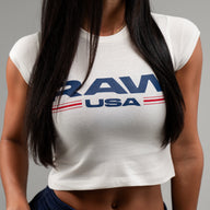 USA Crop Tee