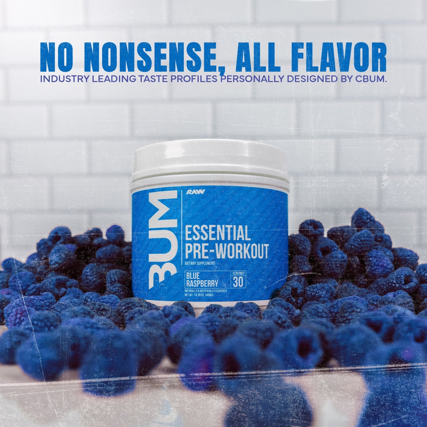 Cbum Blue Raspberry CBUM Signature Essential Pre-Workout | RAW Nutrition – Get Raw Nutrition