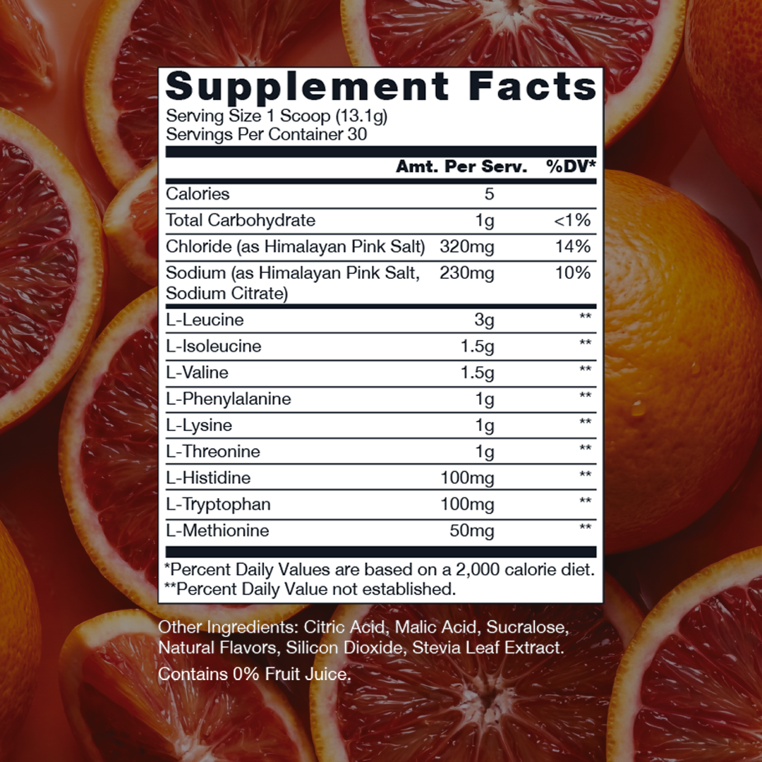Sara Saffari x RAW Sour Blood Orange EAA Plus, 30 servings