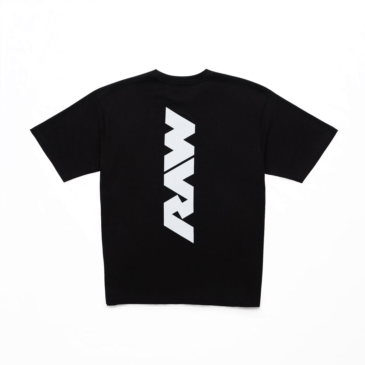 RAW Core Vertical T-Shirt, black and light grey, back flat lay