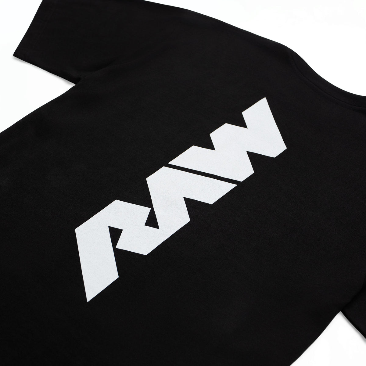 RAW Core Vertical T-Shirt, black and light grey, back logo detail
