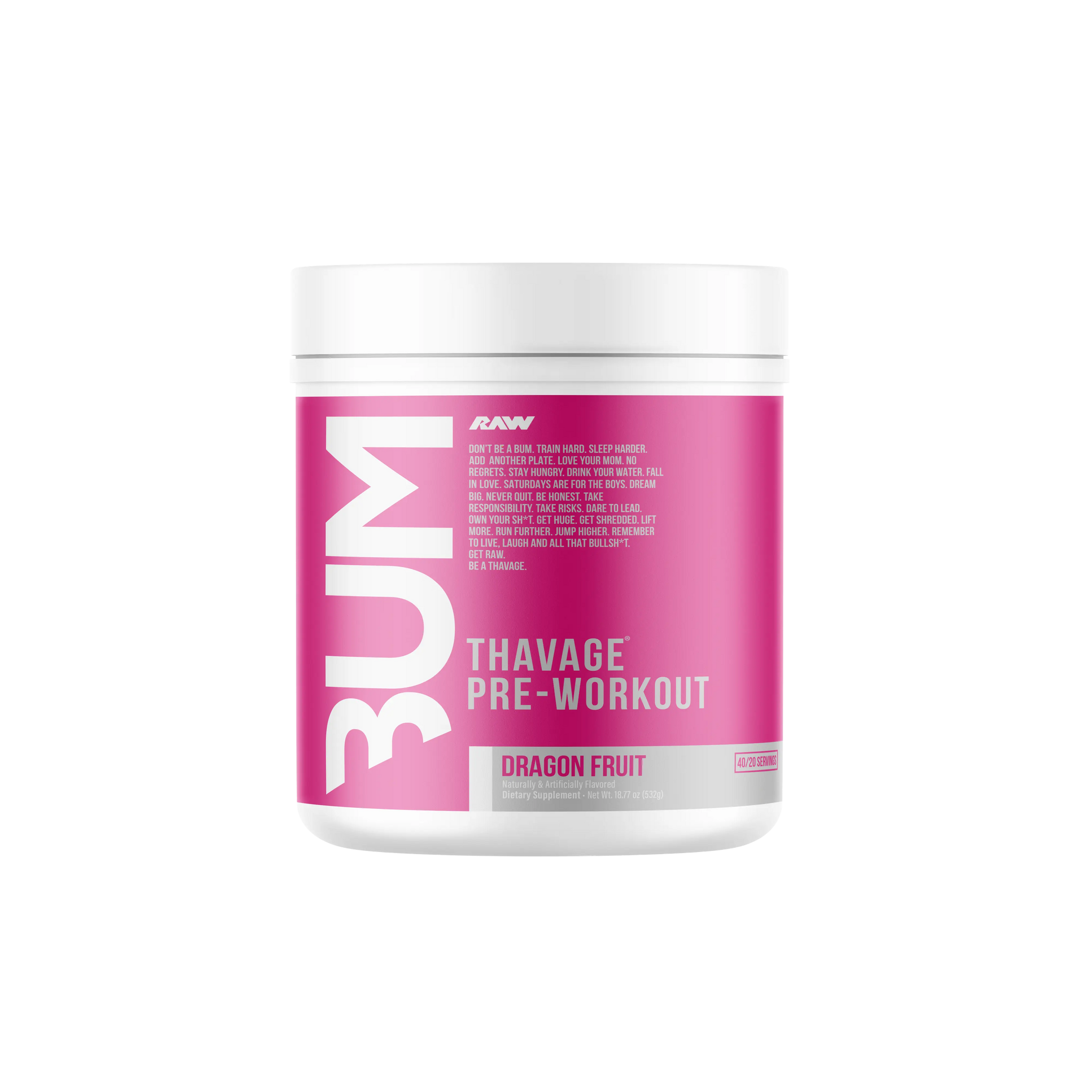 BUM Energy Cbum Series Thavage Pre Workout